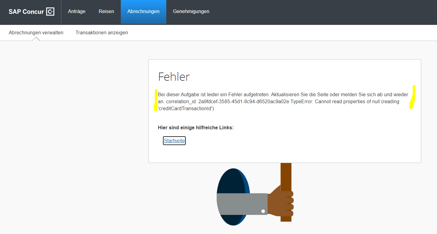 Error add expence SAP Concur Community