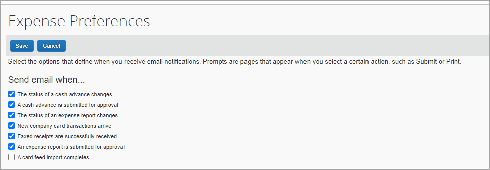 sap concur email notifications