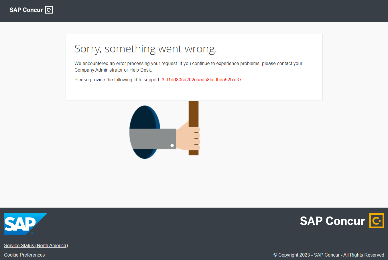 Solved User Sign in Error Web Browser and App SAP Concur Community