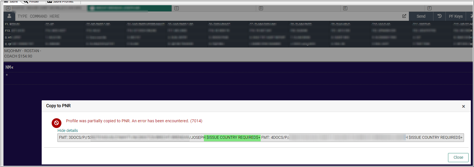 Error Travel Profile SAP Concur Community