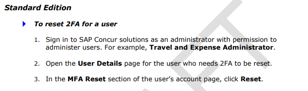 Solved Two Factor authentications SAP Concur Community