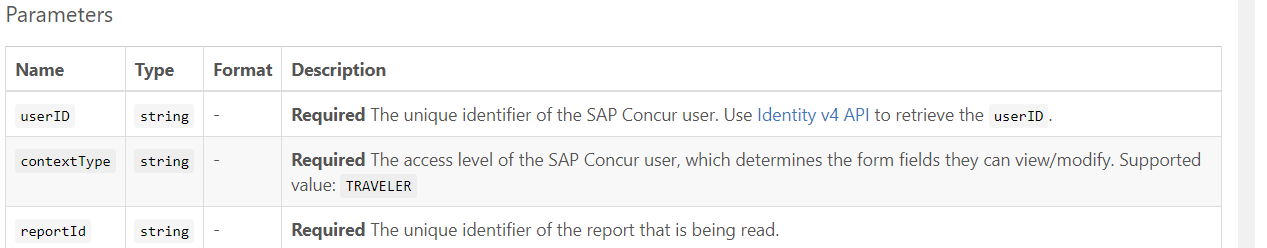 Difficulties using API Expense / Reports V4 - SAP Concur Community