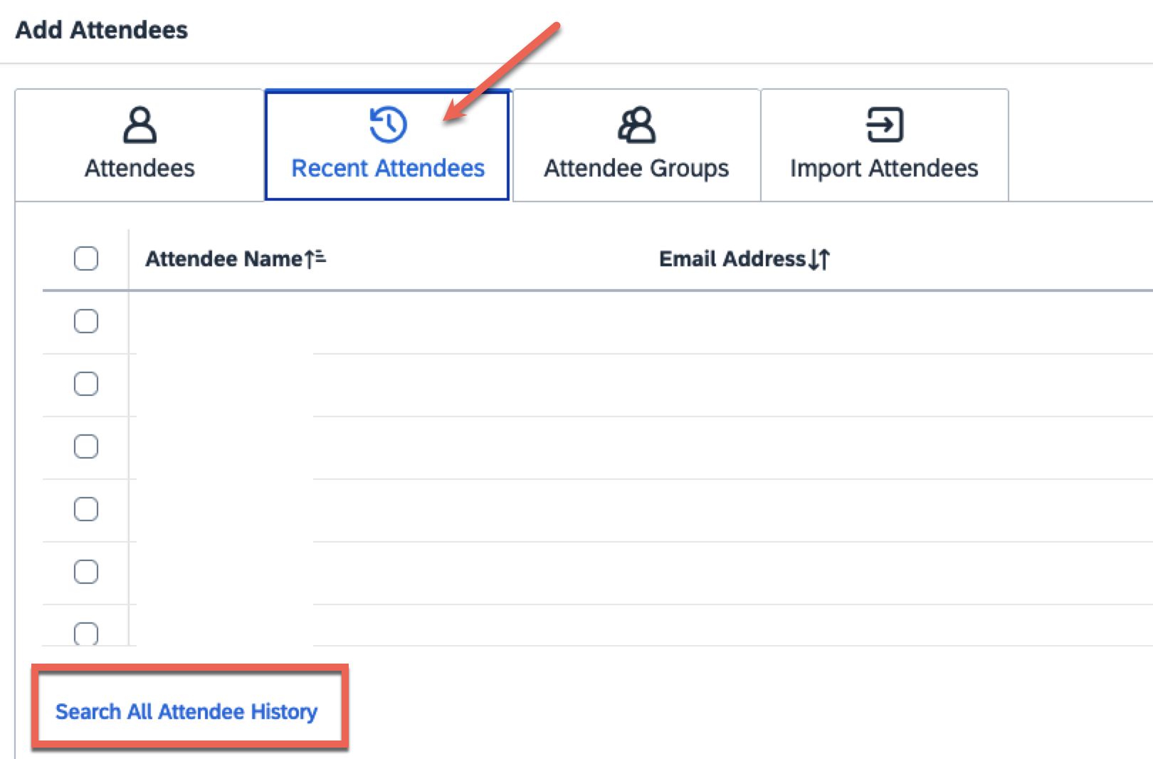 Re cant find attendees sap concur community
