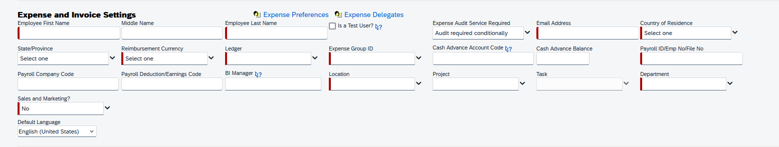 Concur Expense and Invoice Settings - SAP Concur Community