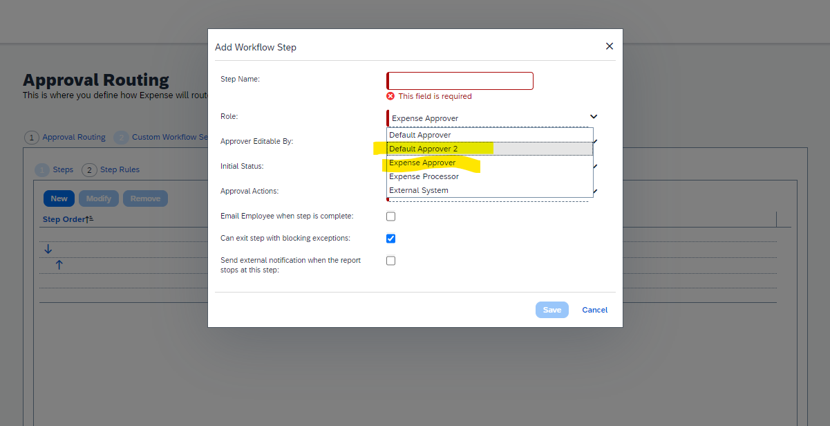 Adding an approval to the end of the workflow - SAP Concur Community