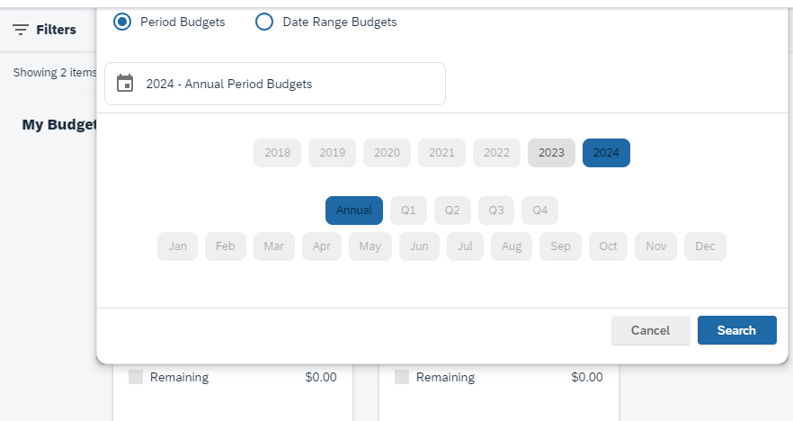 Does anyone know how to view year-to-date budget/s... - SAP Concur ...