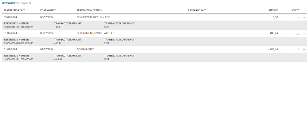 Card transactions