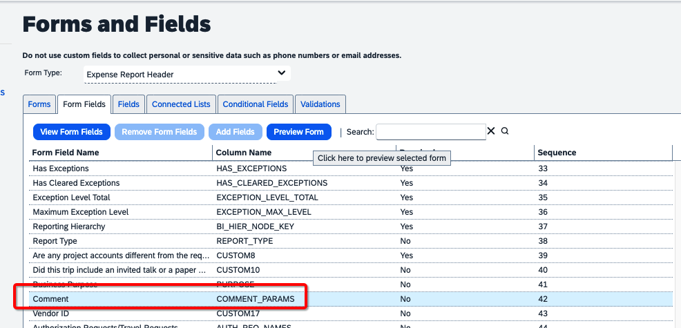 Disable Comments Being Copied from Request to Expe... - SAP Concur ...