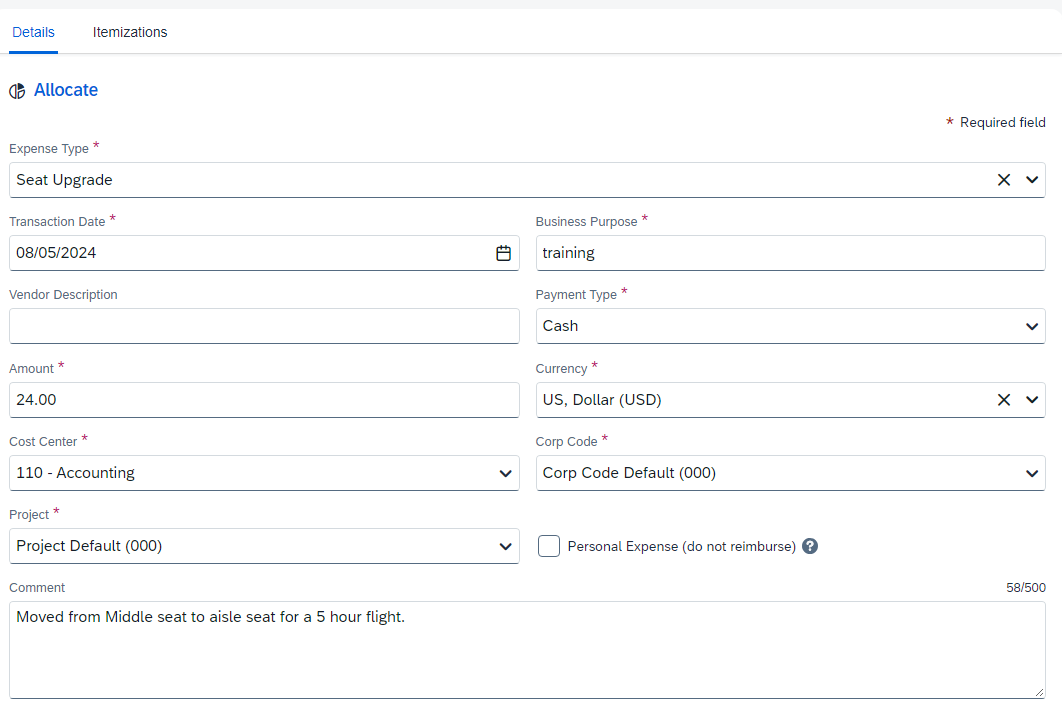 Solved: Comments not printing on detailed rerport - SAP Concur Community