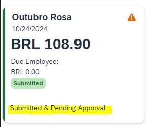 Transaction Status - Pending Approval - SAP Concur Community