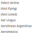 Avis Flight Info Options
