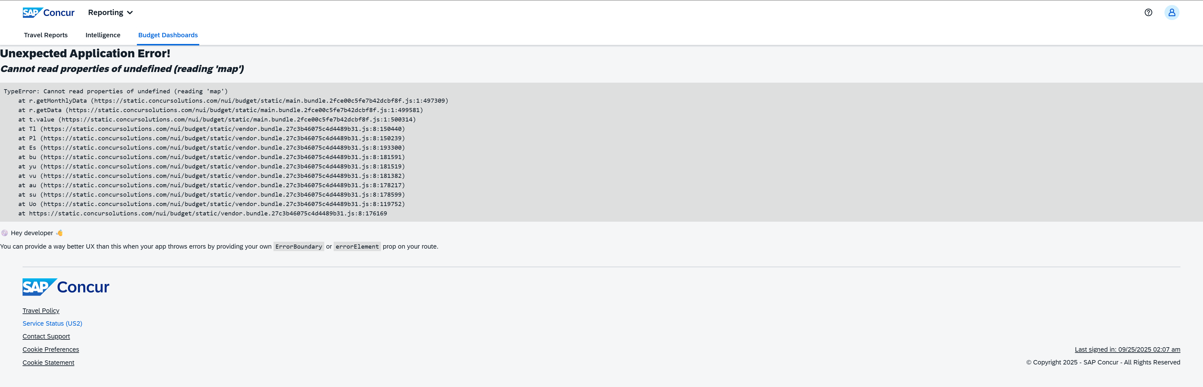 Issues with Concur Budget Module - SAP Concur Community