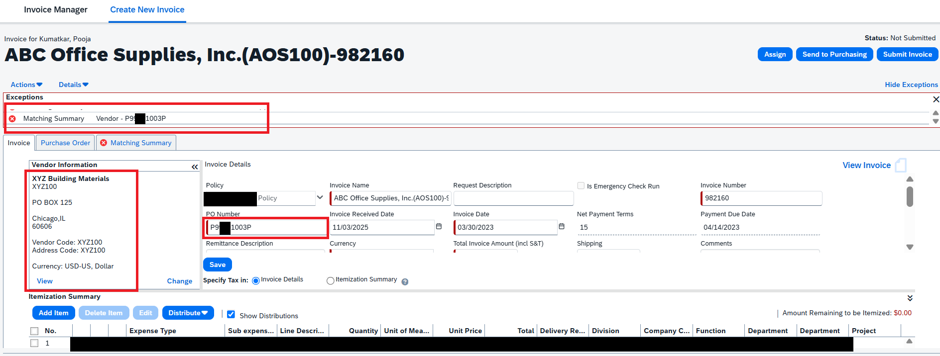 Solved: Vendor Invoice Matching - SAP Concur Community