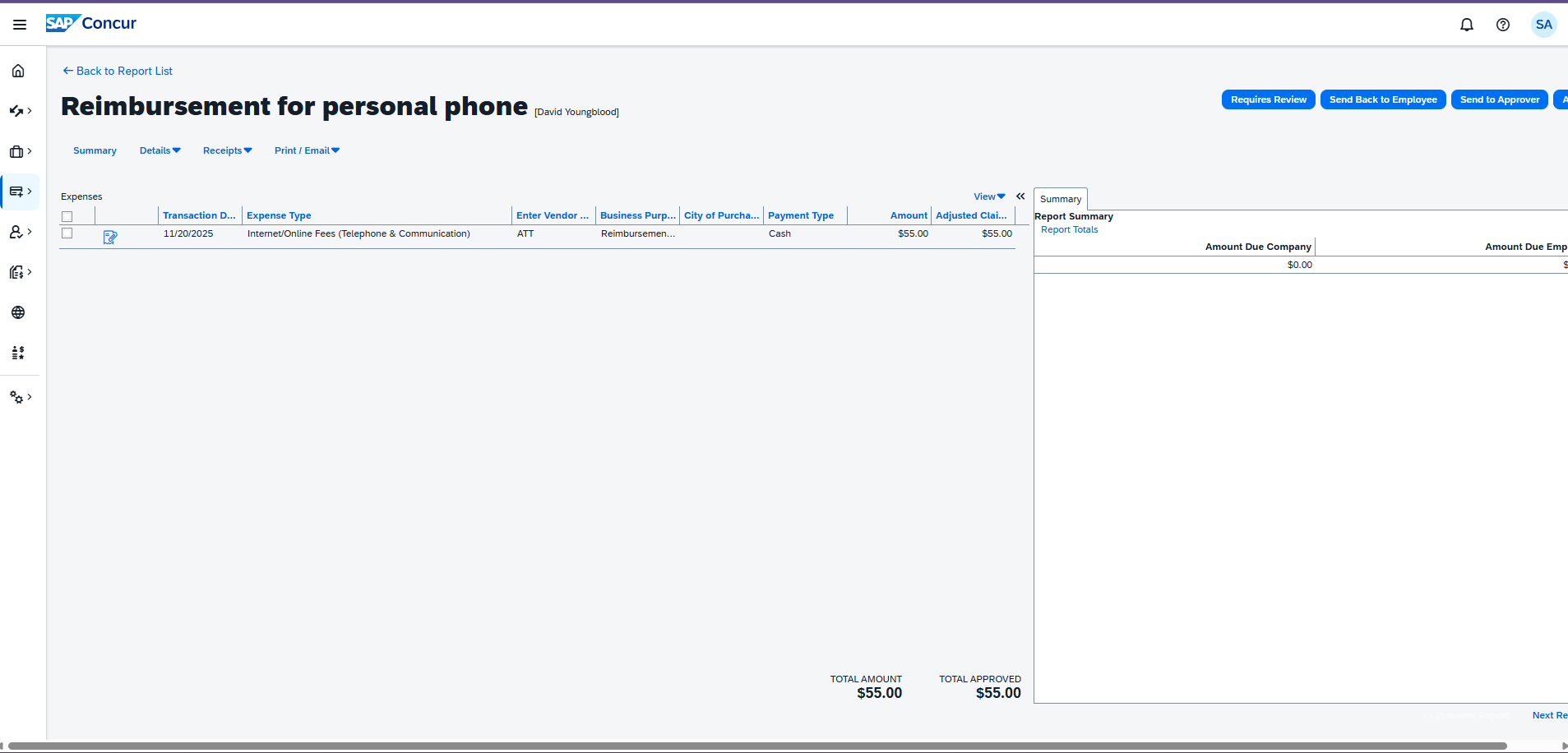 Another Concur Update - Side Navigation - SAP Concur Community