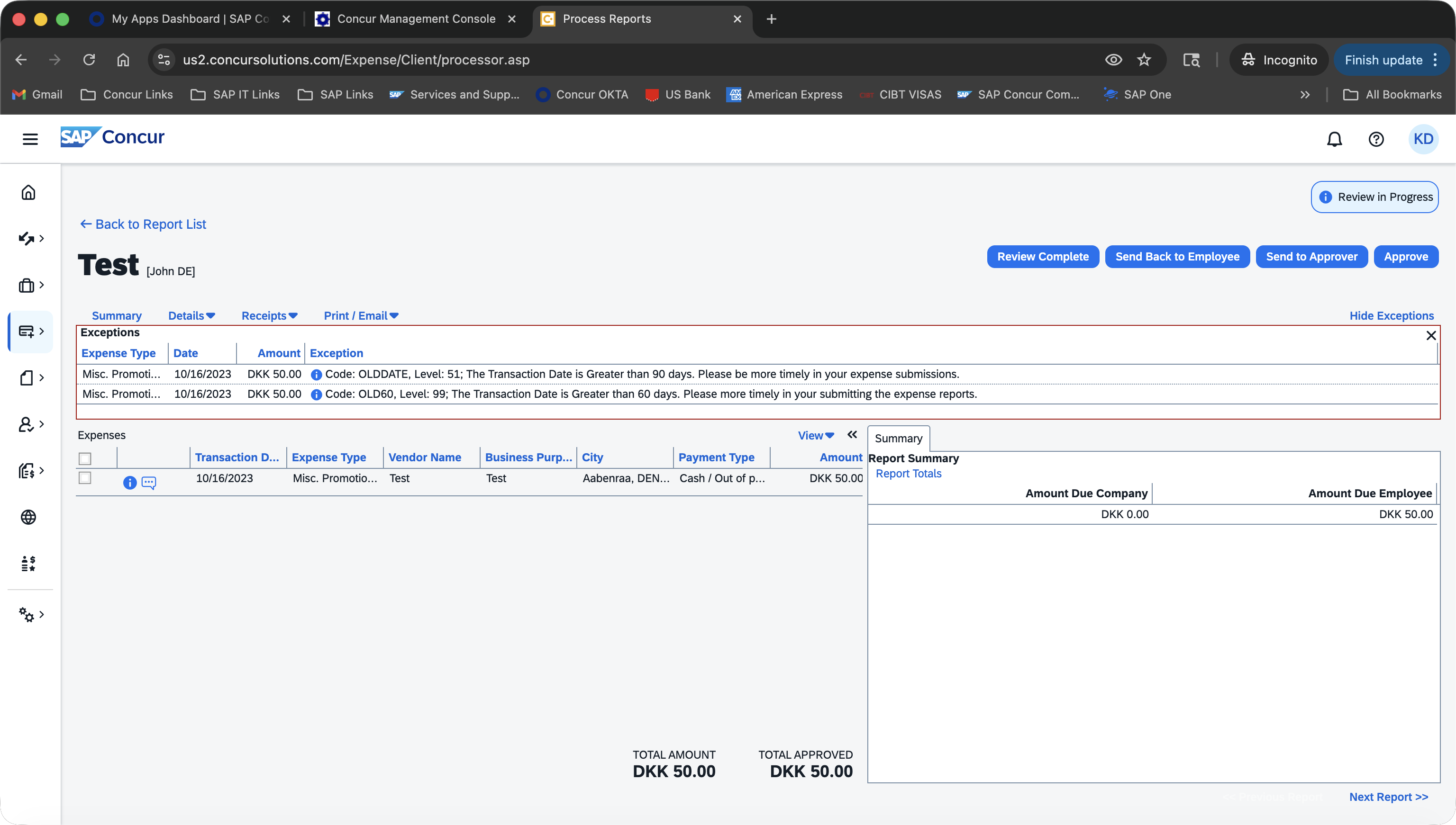 Another Concur Update - Side Navigation - SAP Concur Community