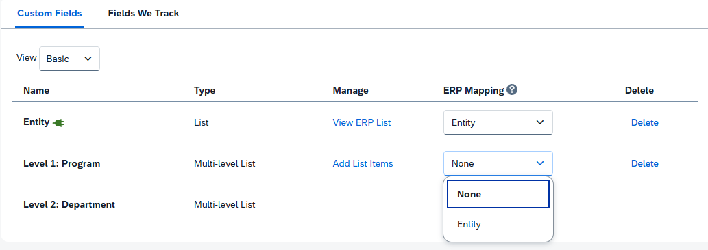 Custom Fields - ERP Sage Intacct - SAP Concur Community