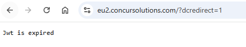 error message