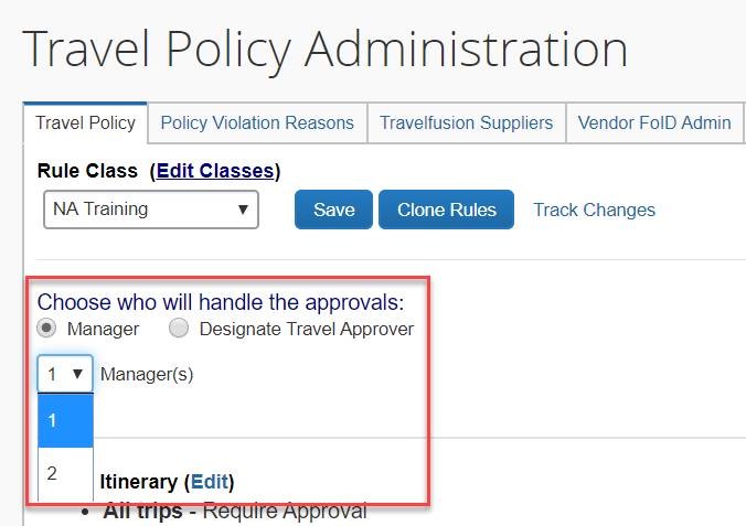 concur travel manager approval