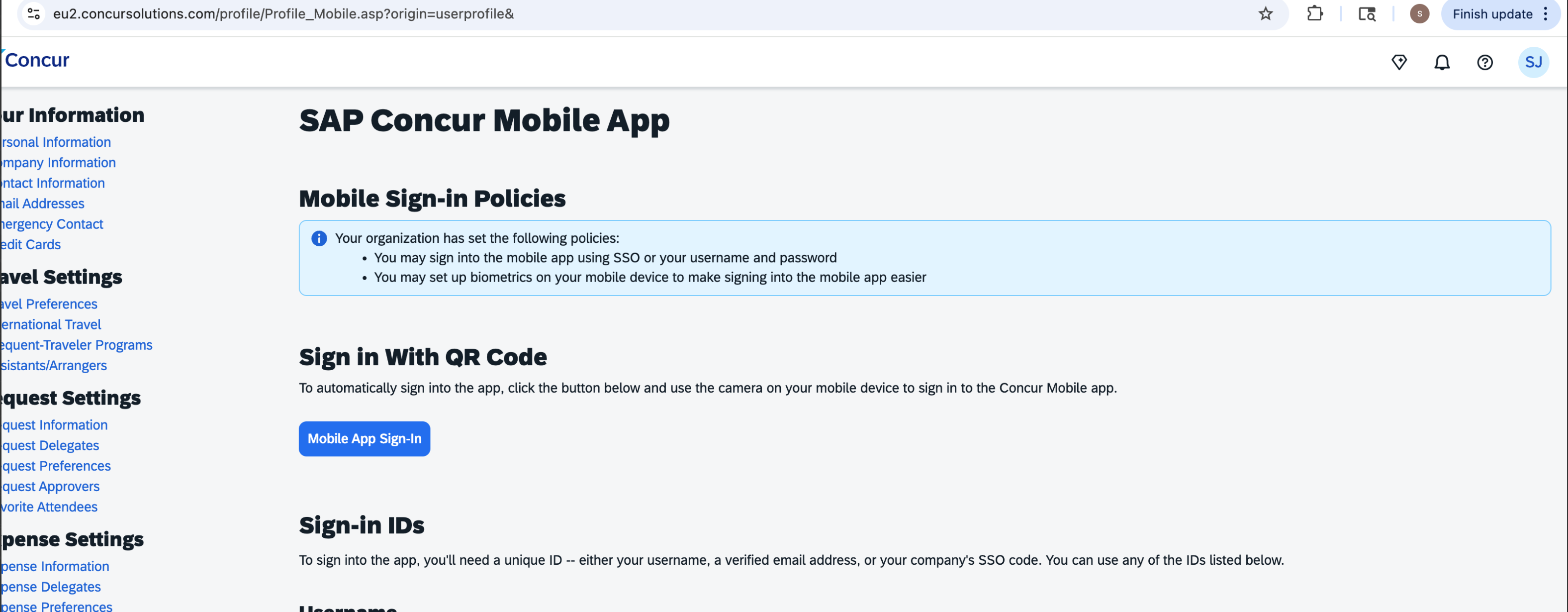 Early Access Availability for QR Code Sign in from Web to Mobile App