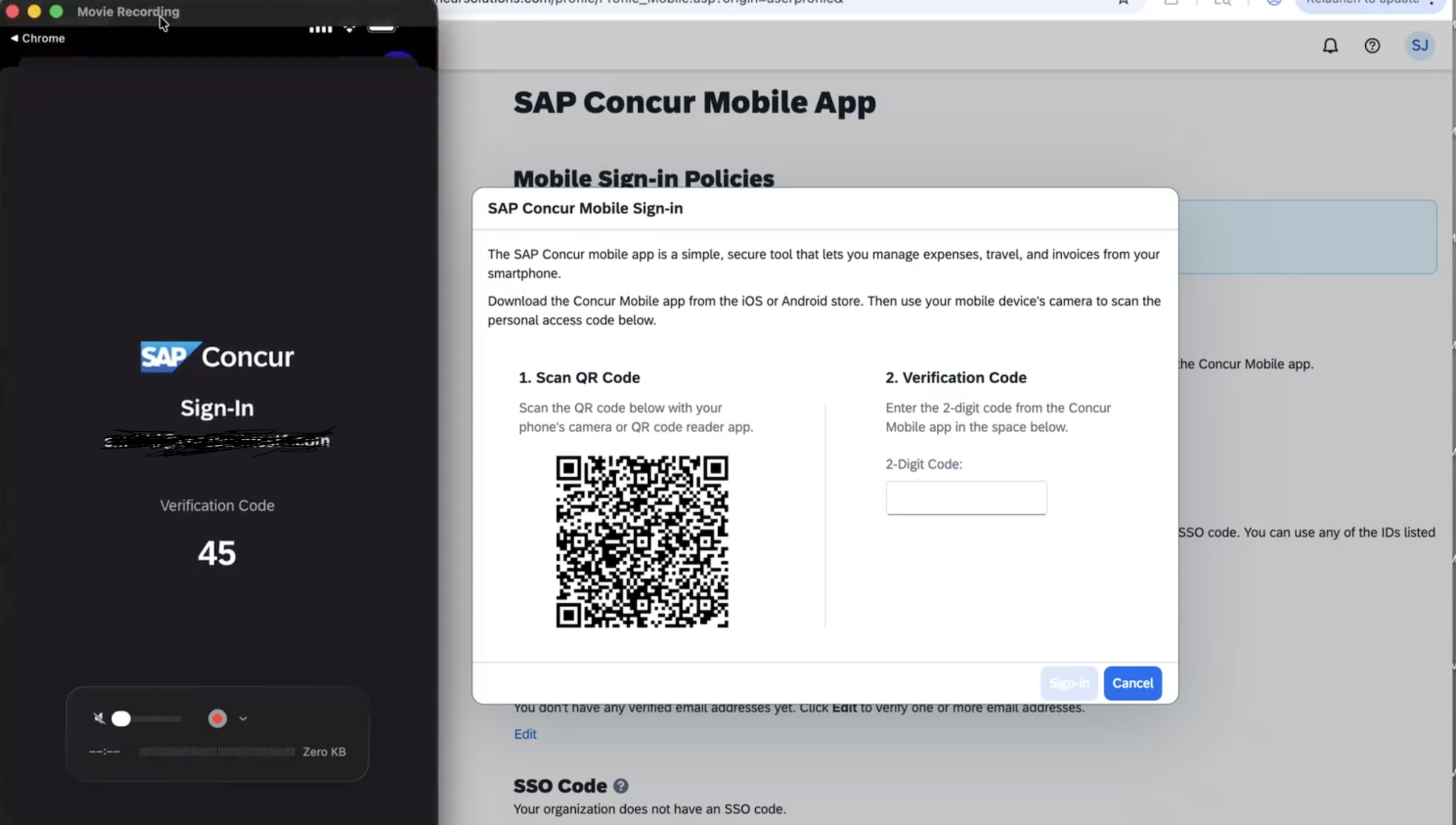 Early Access Availability for QR Code Sign in from Web to Mobile App