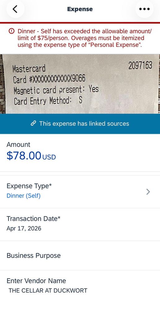 SAP Concur Expense Entry 04.17.26.jpeg