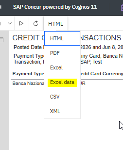 File Format - "Excel data"