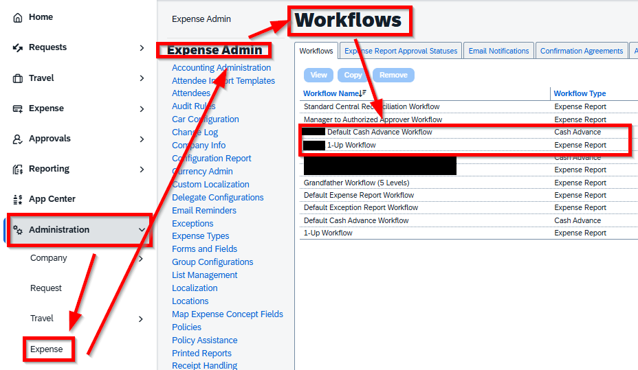 Expenses - Workflows