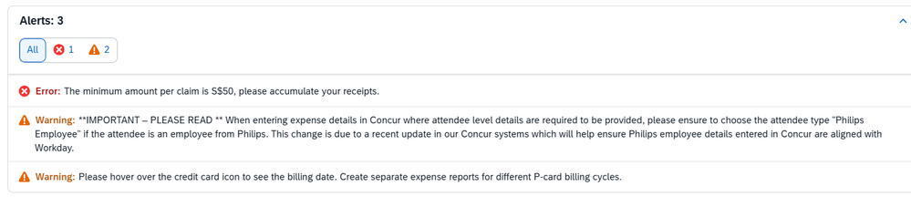 Concur Transaction Below Minimum Claim Amount.png