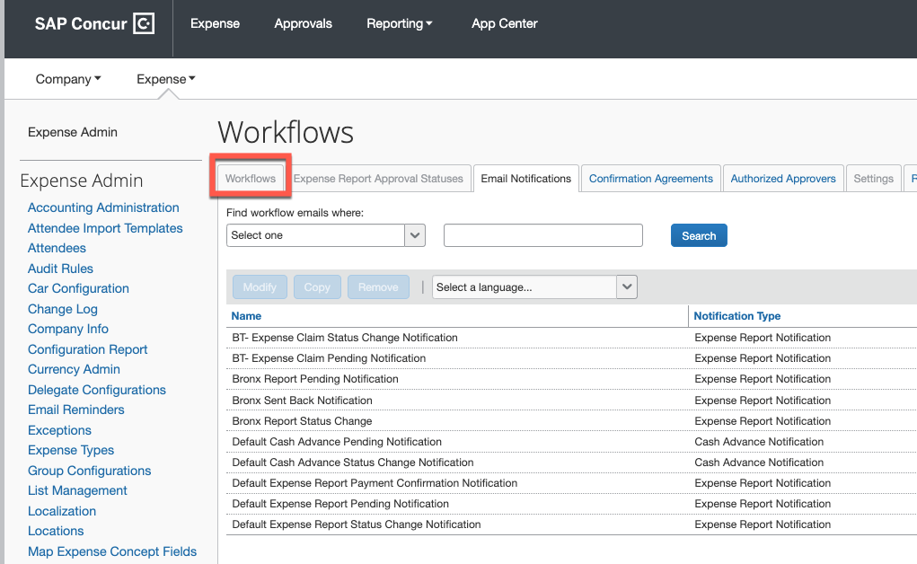 Solved Role to edit workflow in Concur Expense SAP Concur Community