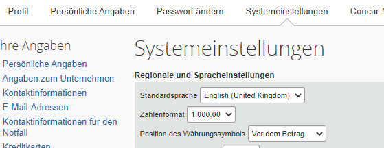 Language set in english in setting, but interface ... - SAP Concur ...