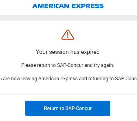 Unable to Link American Express to Concur for Expe... - SAP Concur ...