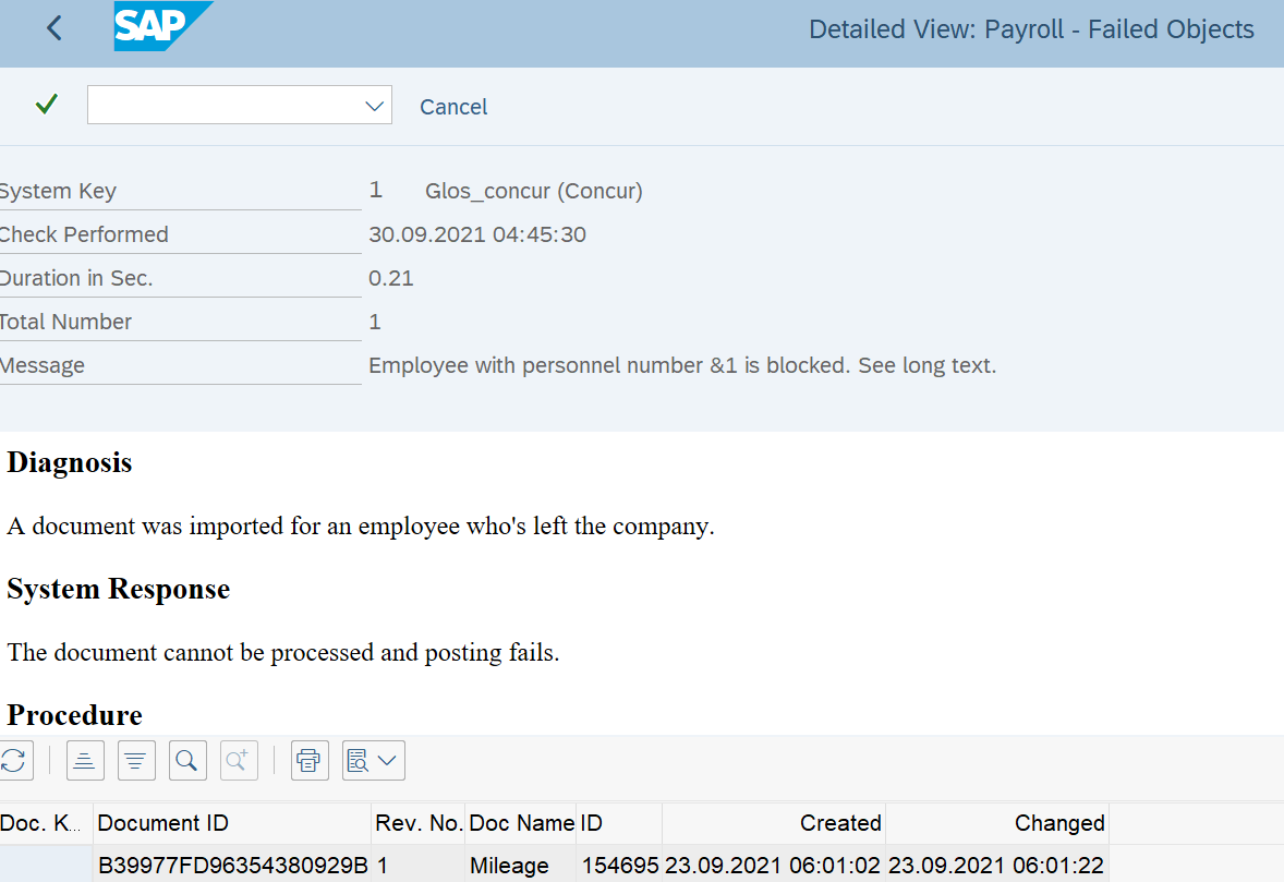 Payroll Integration: Employee Inactive - SAP Concur Community