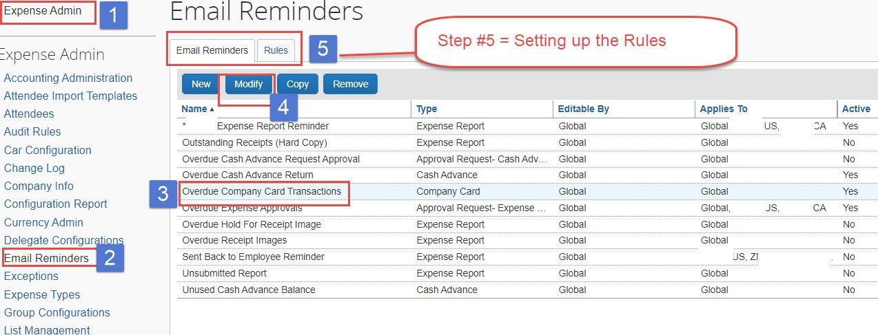 Solved: Email Reminders-Setting up Rules & Conditions - SAP Concur ...