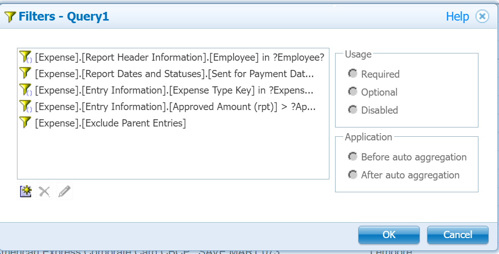 Change Filter in Cognos Reporting - SAP Concur Community