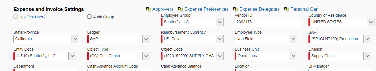 Concur Expense And Invoice Settings - SAP Concur Community