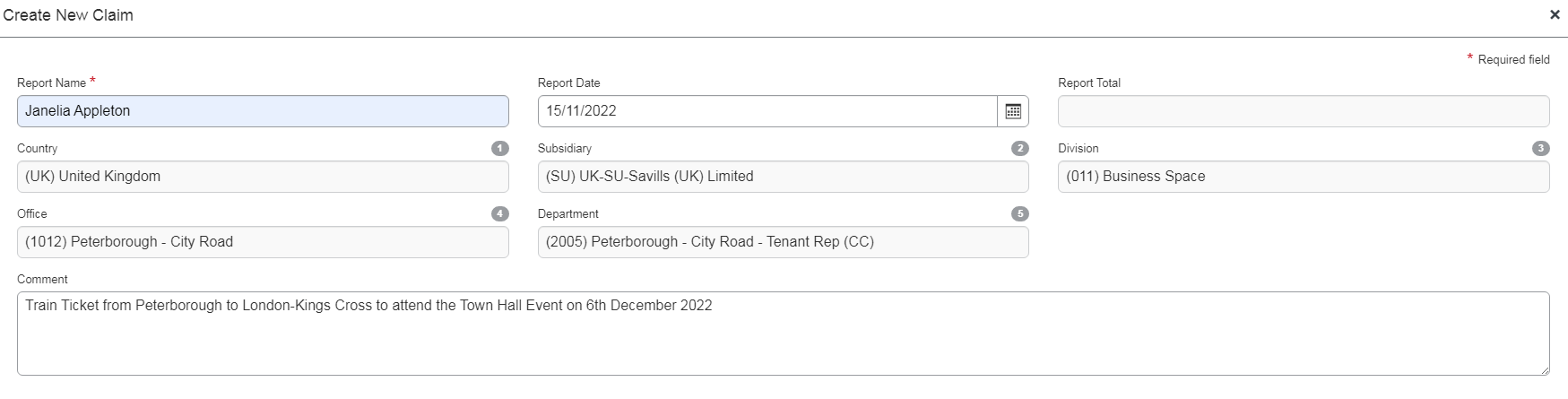 Report Total unable to enter - SAP Concur Community