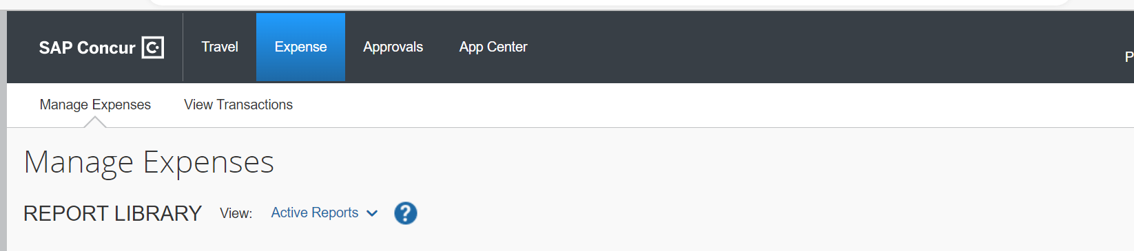 Solved: Why is the Expense link opening in Travel? - SAP Concur Community