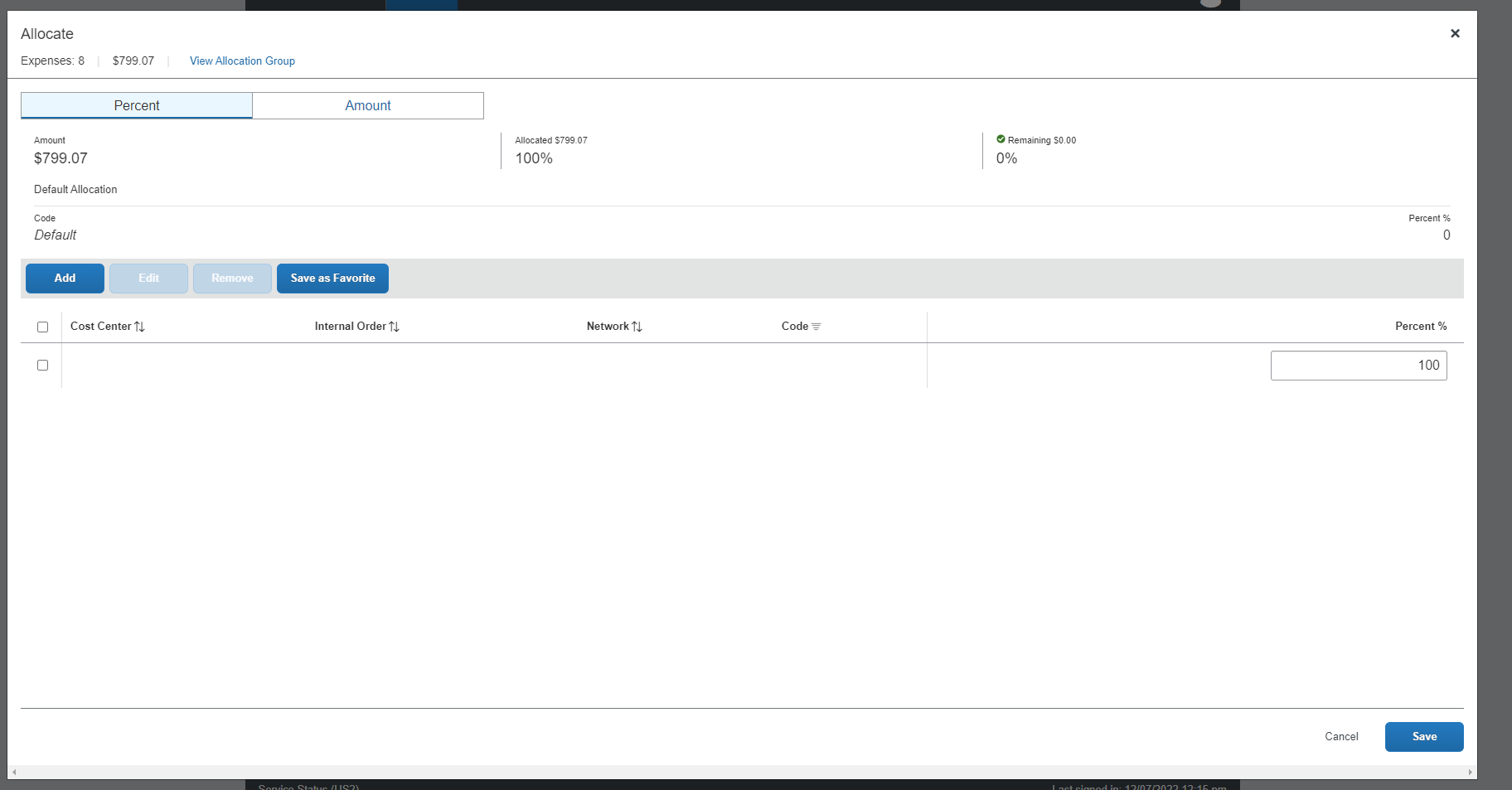 Allocation blank - SAP Concur Community